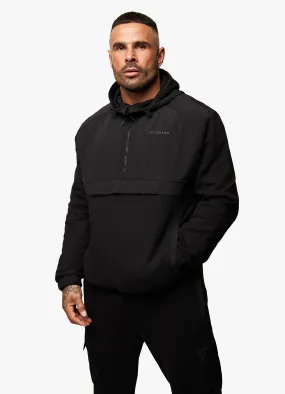 Gym King Eclipse 1/4 Zip Overhead Jacket - Black