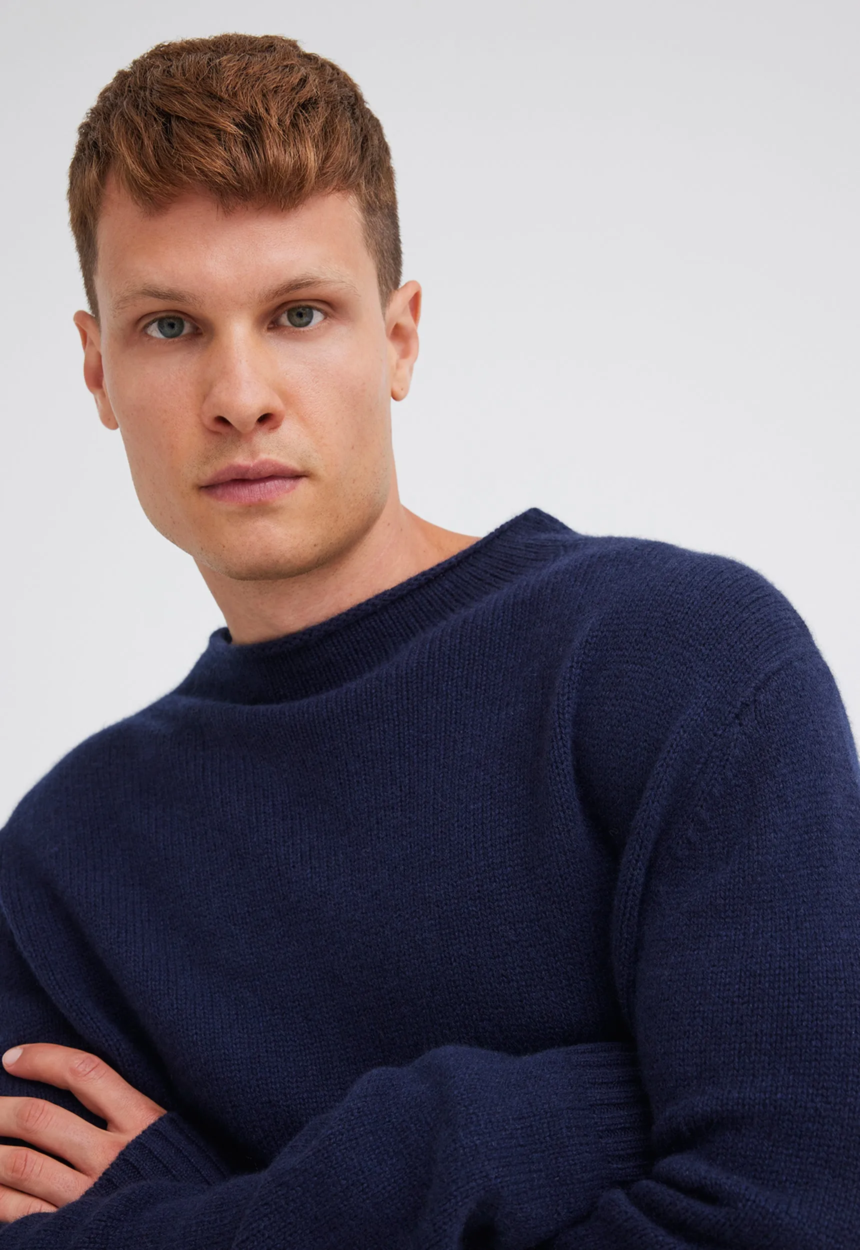 Highgrove Wool Cashmere Sweater - Darkest Navy