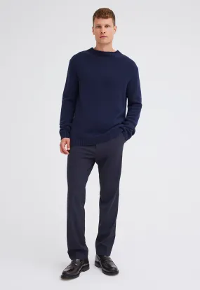 Highgrove Wool Cashmere Sweater - Darkest Navy