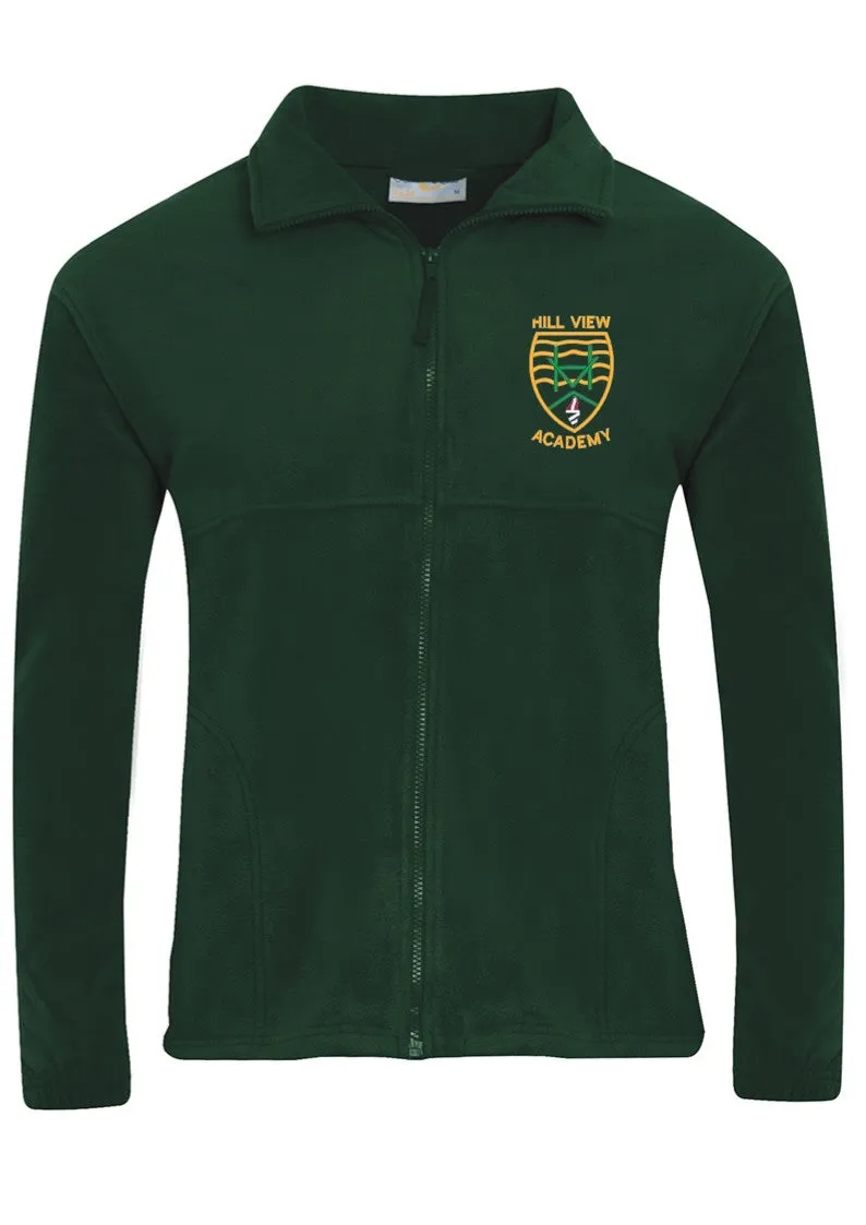 Hill View Academy - Sunderland Bottle Green Fleece Jacket