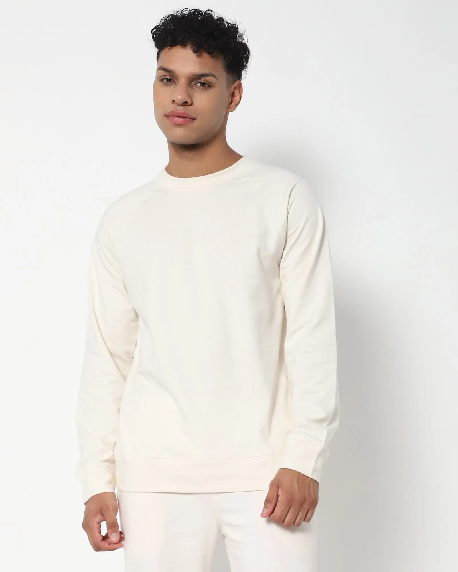 HW Crew Sweatshirt: Ivory Cream