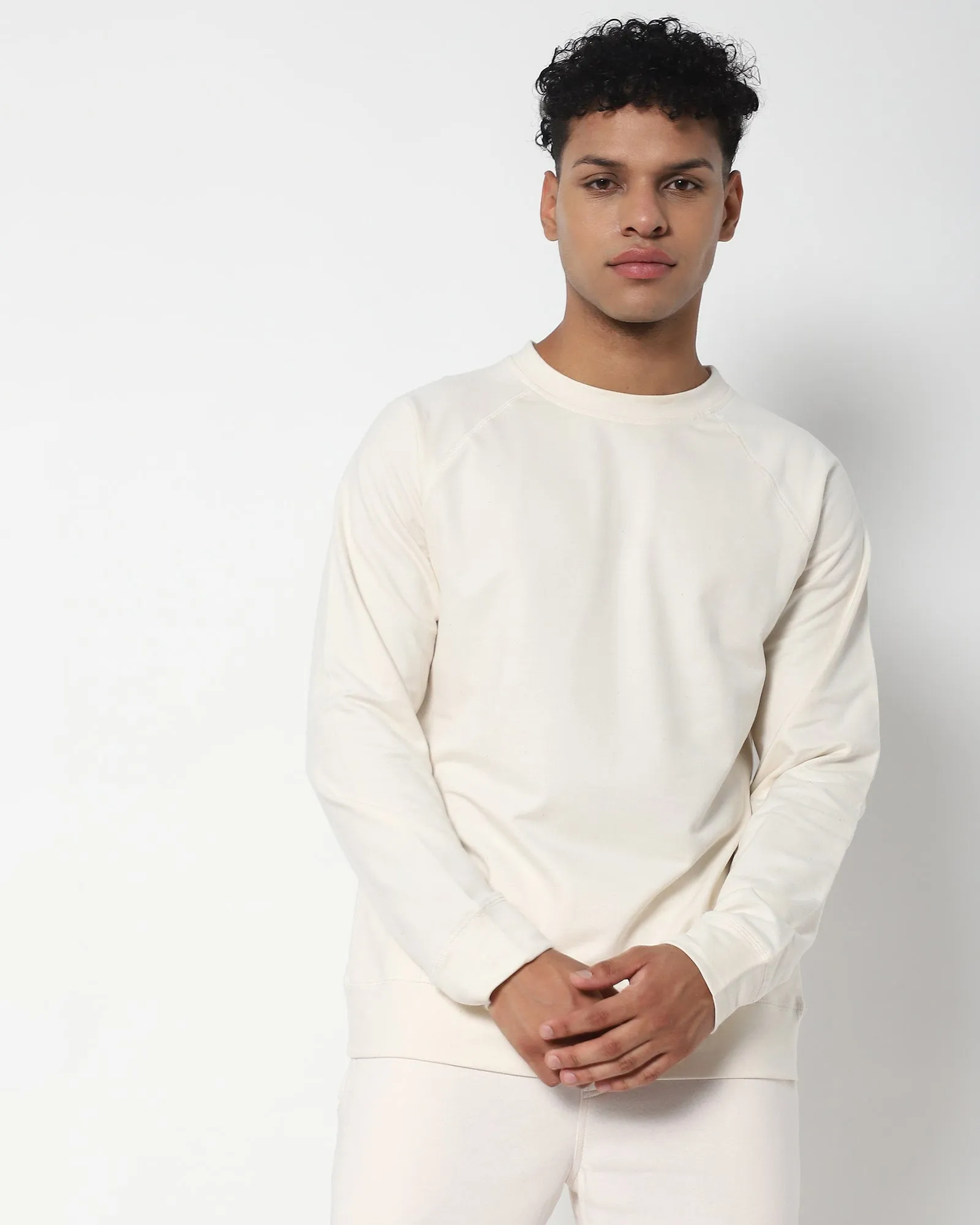 HW Crew Sweatshirt: Ivory Cream