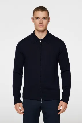 Kaleb Merino Wool Zip Cardigan