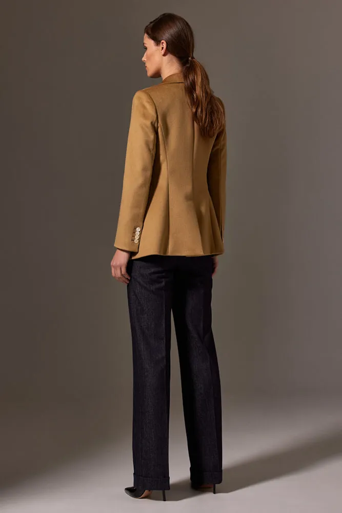 Lucia Jacket - Camel Wool Cashmere