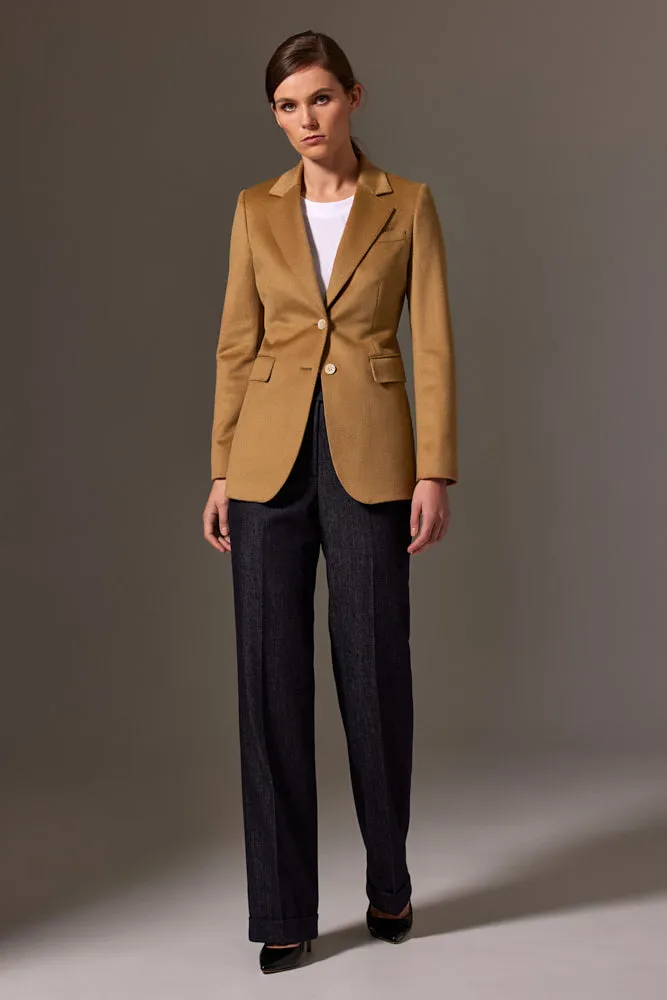 Lucia Jacket - Camel Wool Cashmere