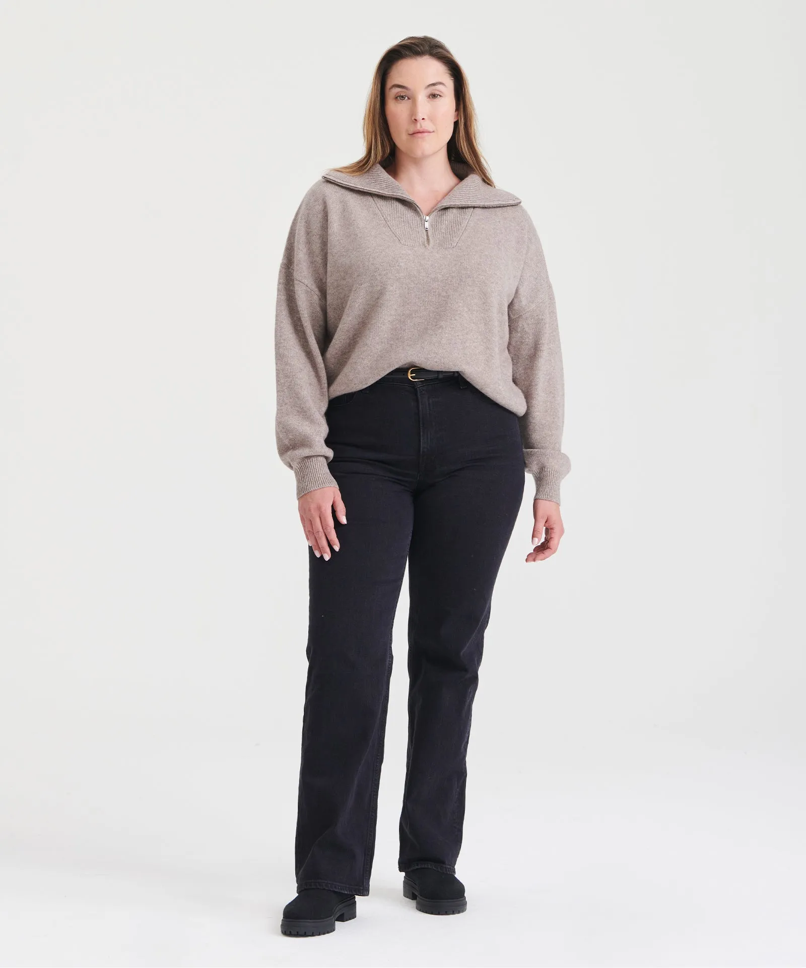 Luxe Cashmere Quarter Zip