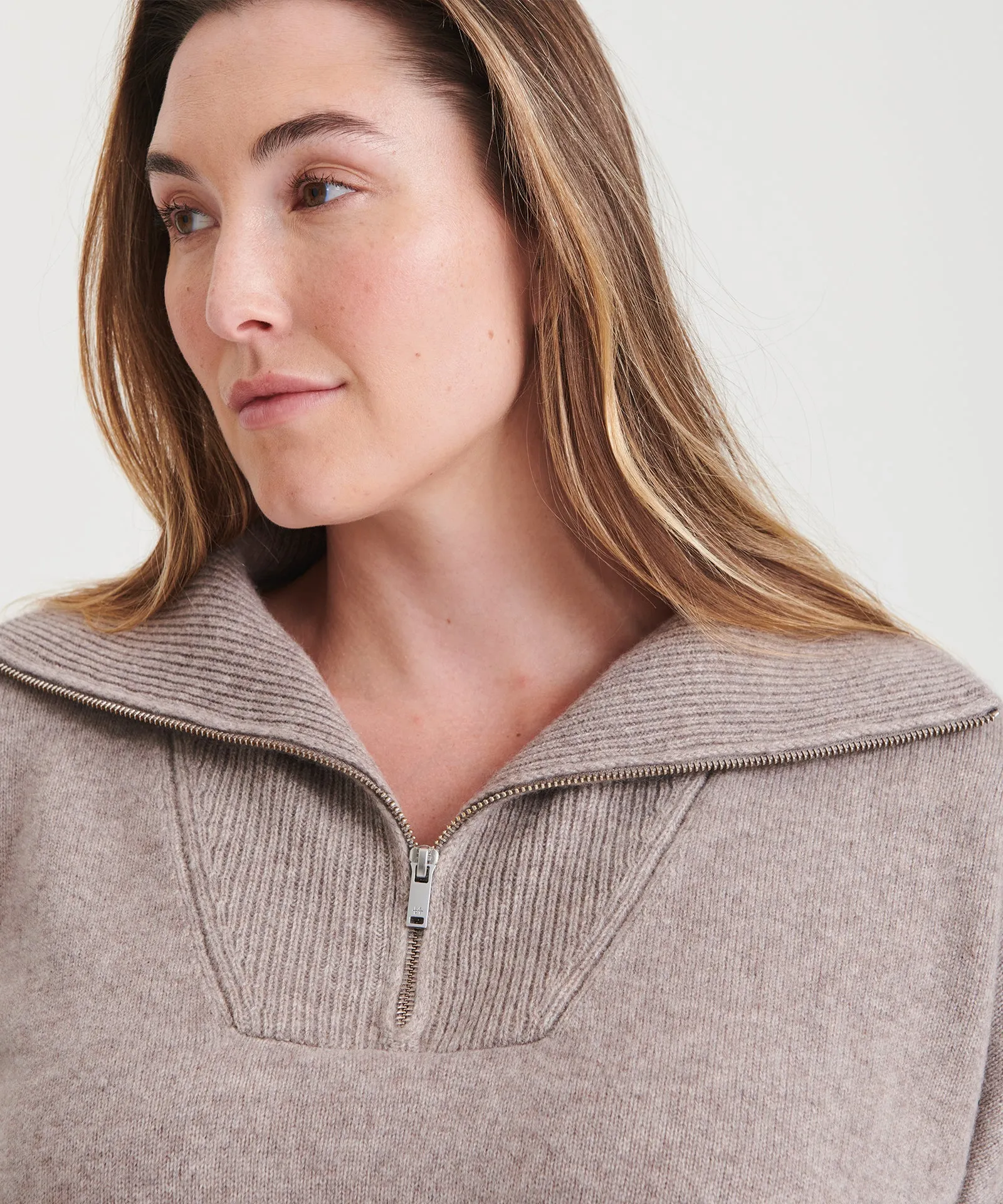 Luxe Cashmere Quarter Zip