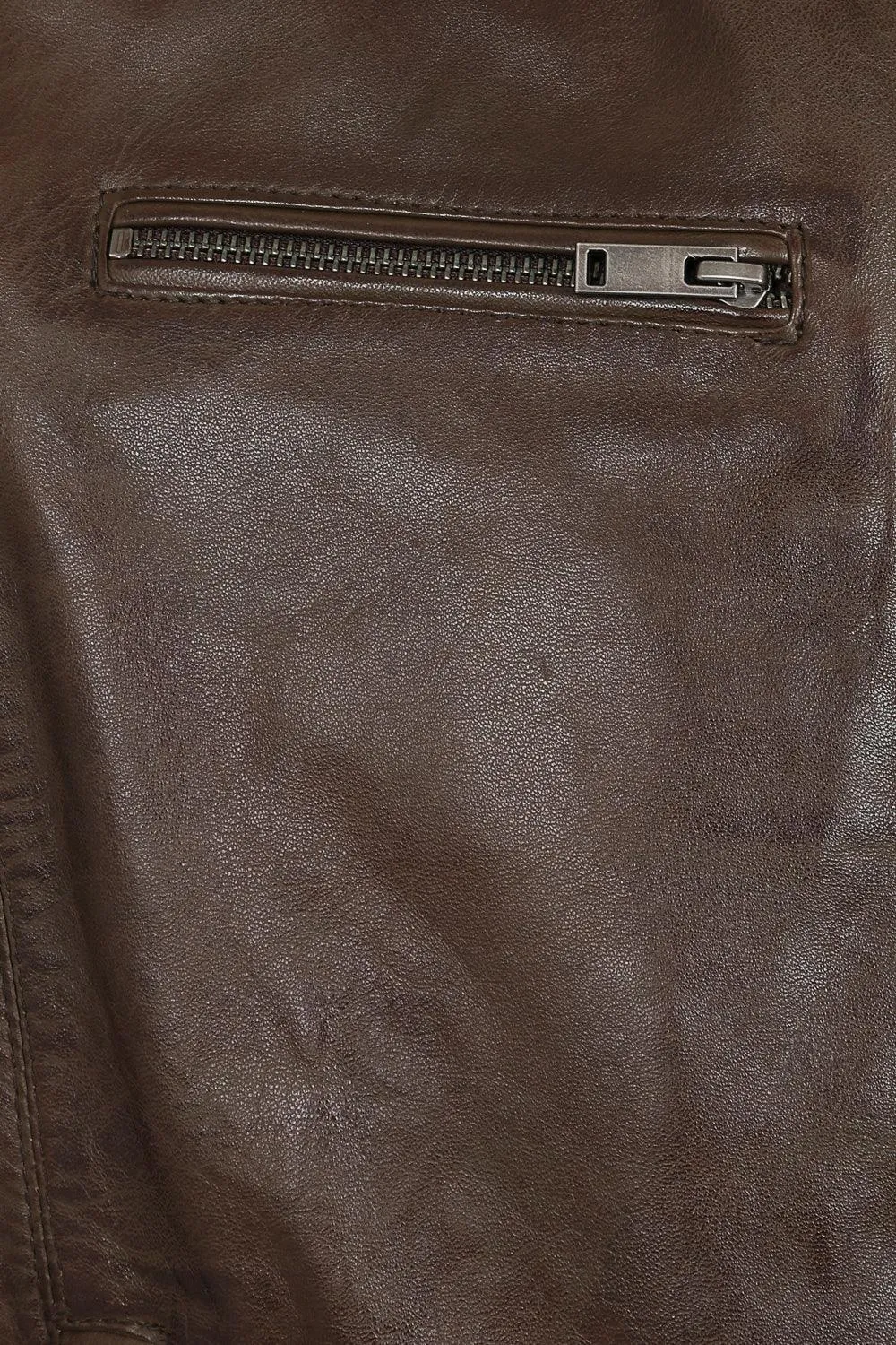 Men's Brown Genuine Classic Stylish Leather Jacket  - 'PETER'