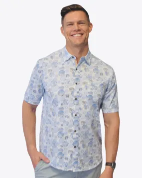 Men's Nicoby | Coastal Breeze Shirt | Blue/Tan