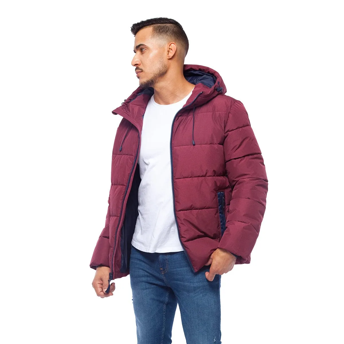 Men's Thermal Reflective Heavy Puffer Jacket