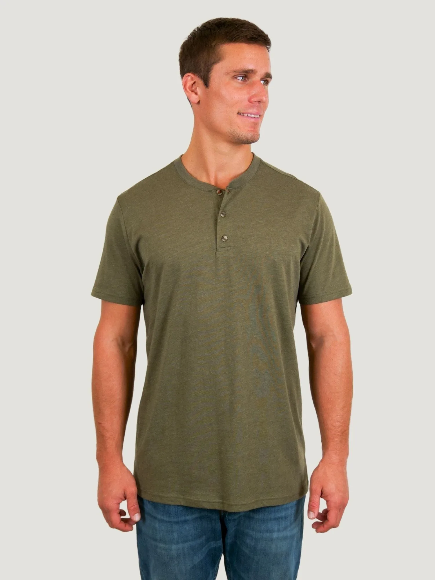 Military Short Sleeve Henley