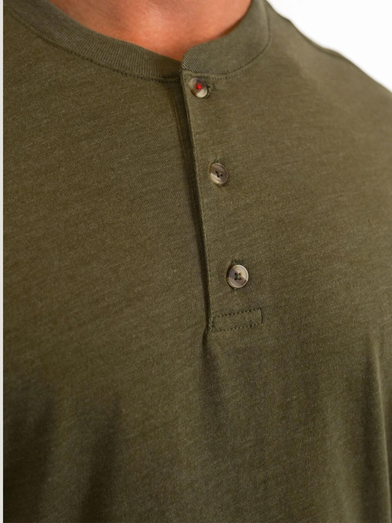 Military Short Sleeve Henley