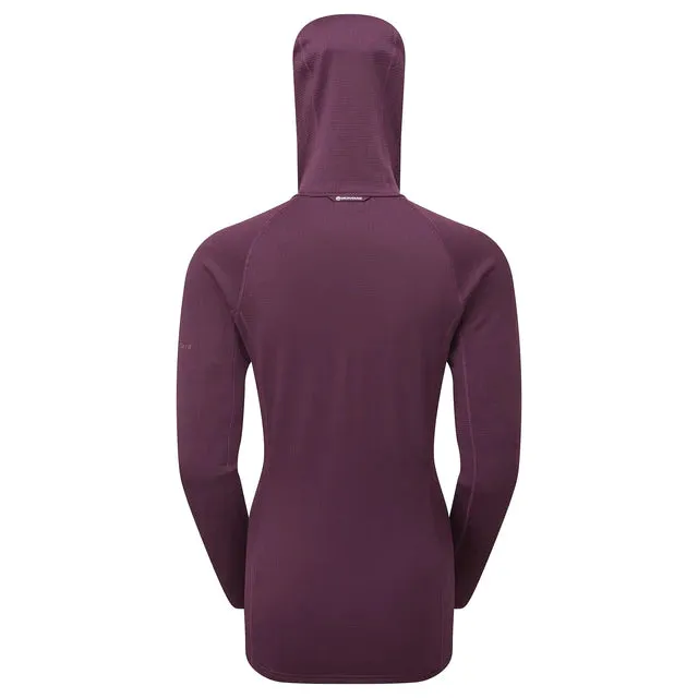 Montane Women's Protium Hooded Fleece Jacket - Saskatoon Berry