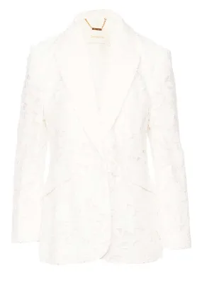 Natura Ivory Lace Blazer Jacket