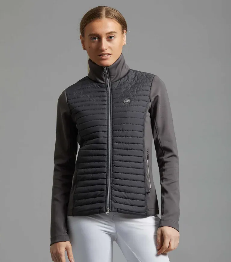 PEI Elena Ladies Hybrid Riding Jacket (Grey)