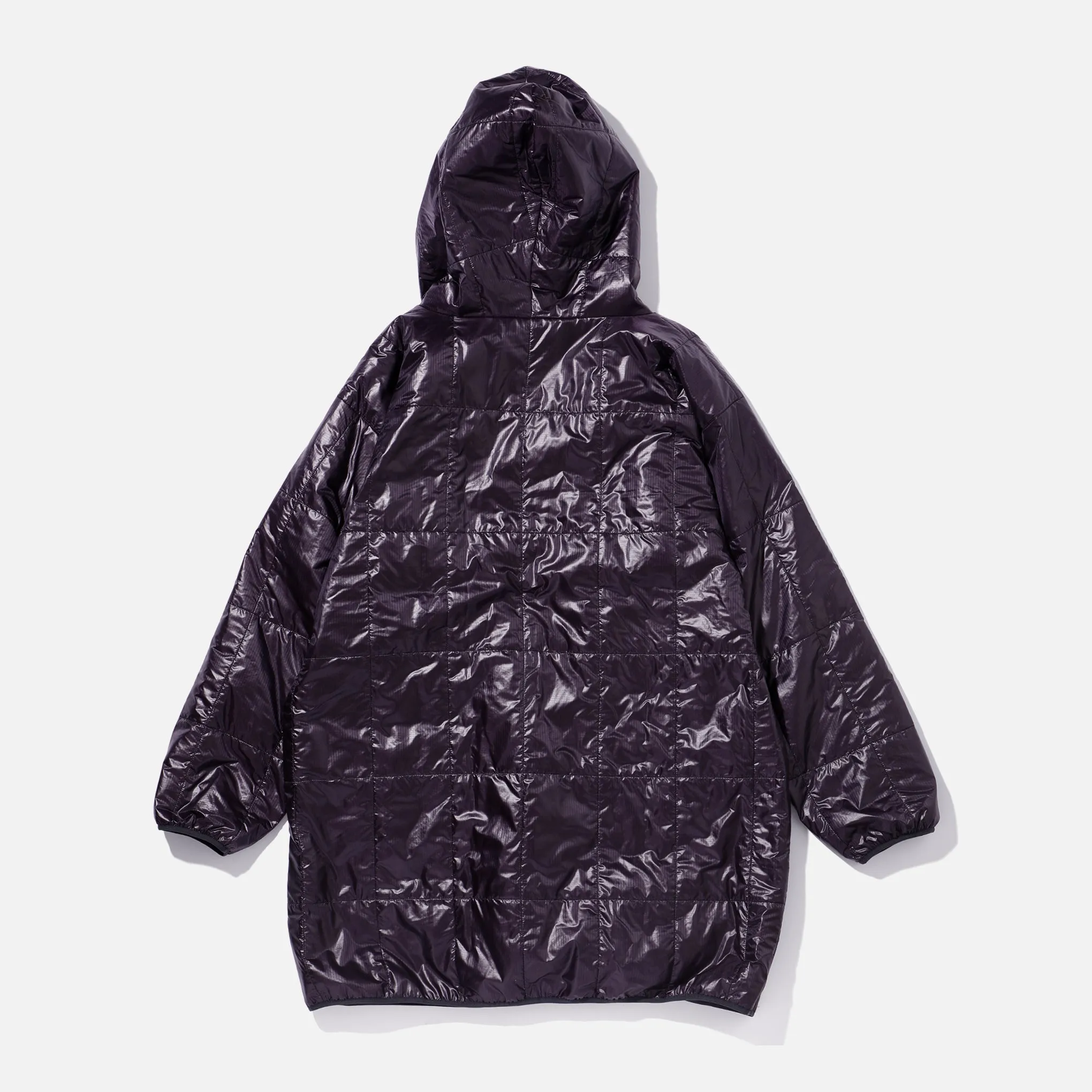 Piping Quilt Parka - Nylon Ripstop - Purple