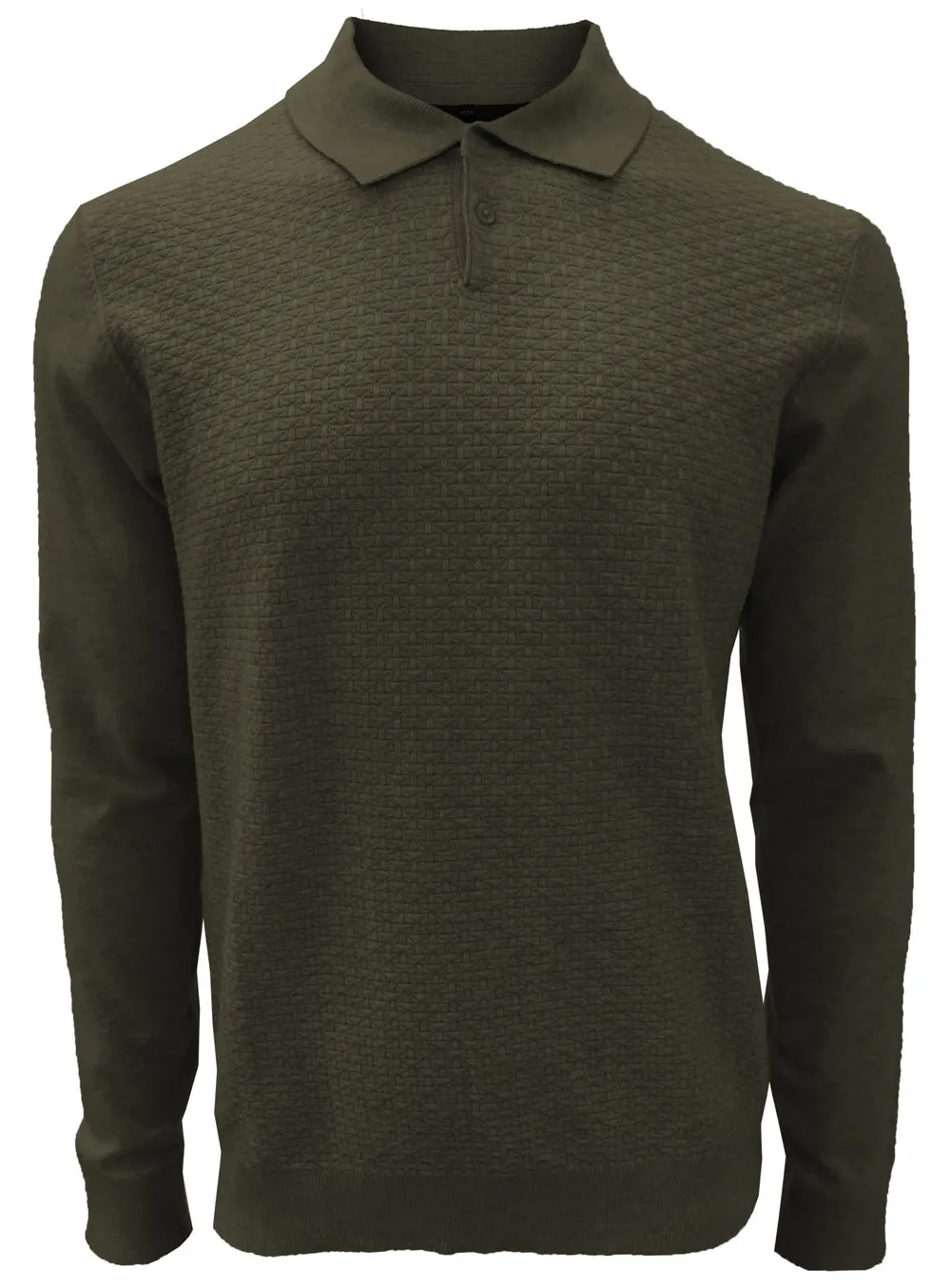 POINT ZERO FINE GAUGE POLO SWEATER