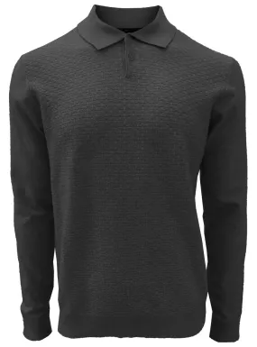 POINT ZERO POLO SWEATER CASHMERE-FEEL FINE-GUAGE