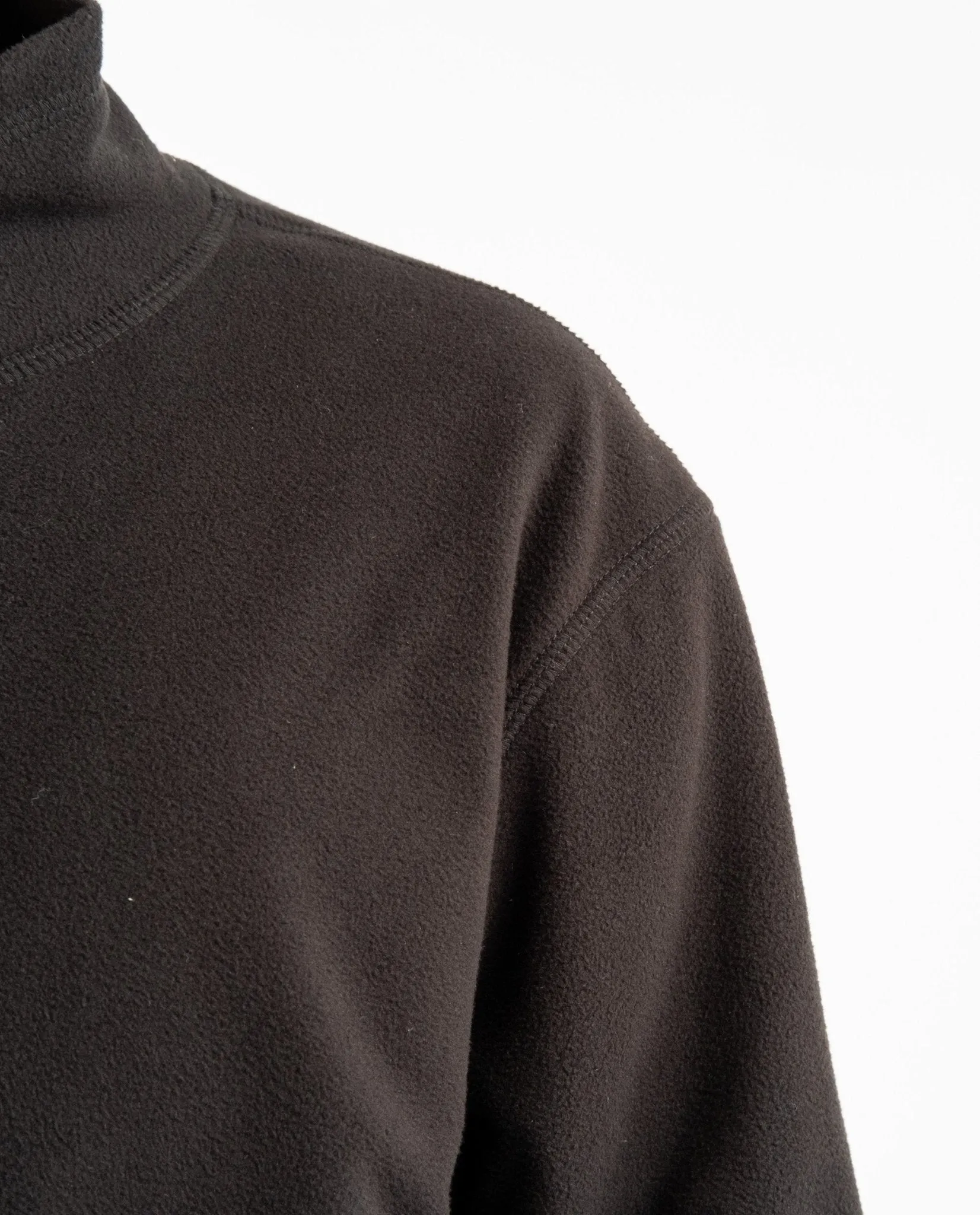 Polar Fleece Mock Neck Black