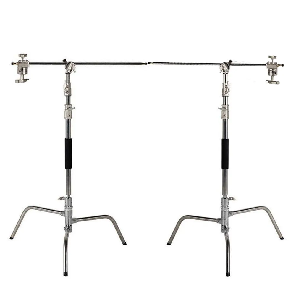 Pro Double "Multi-Purpose" C-Stand Heavy Duty Backdrop Studio Setup (20kg Load)