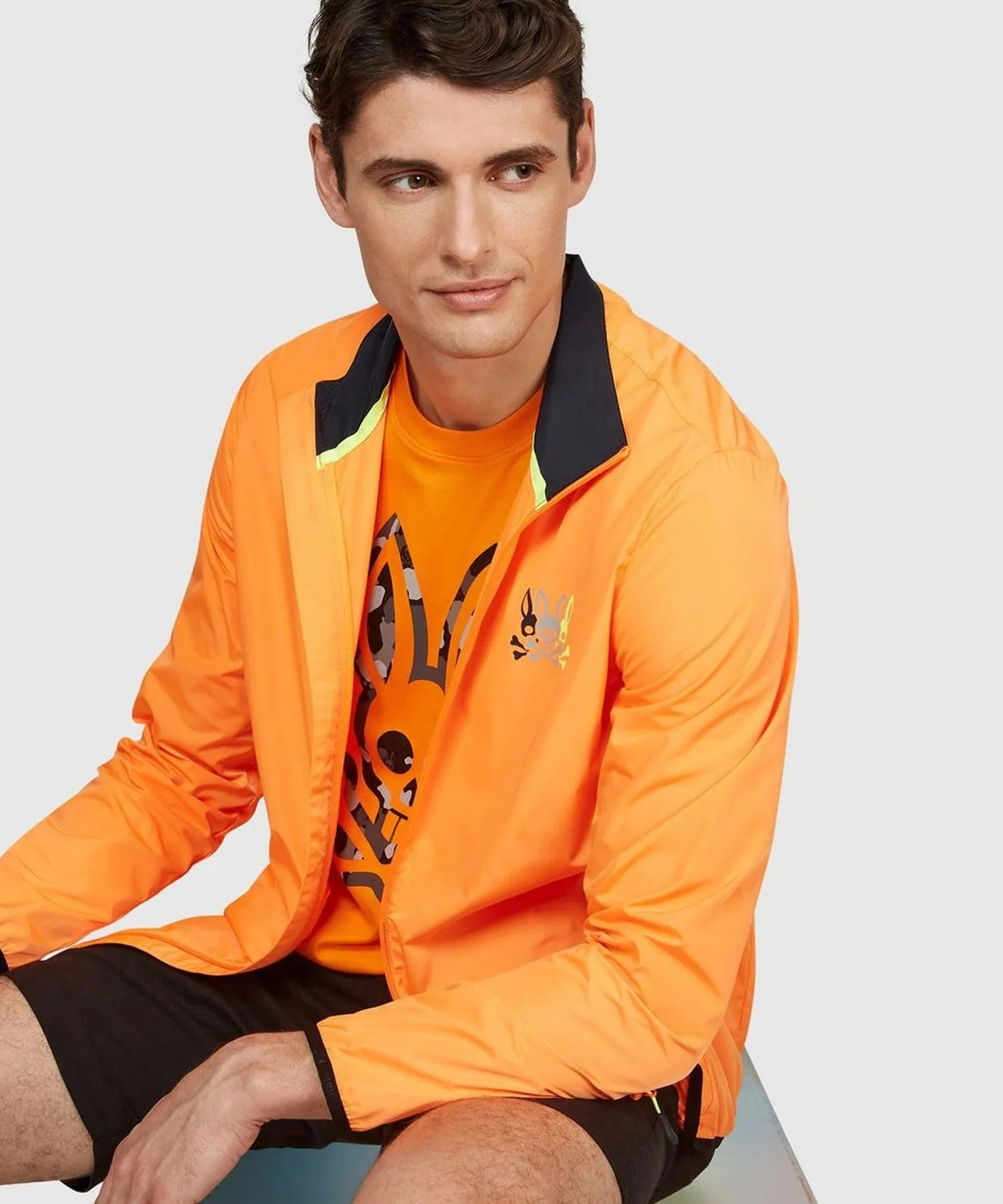 Psycho Bunny Lowick Sport Jacket - Orange Clown Fish