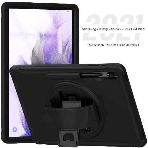 Raider Series Heavy Duty Hand Strap Case - Galaxy Tab S7 FE