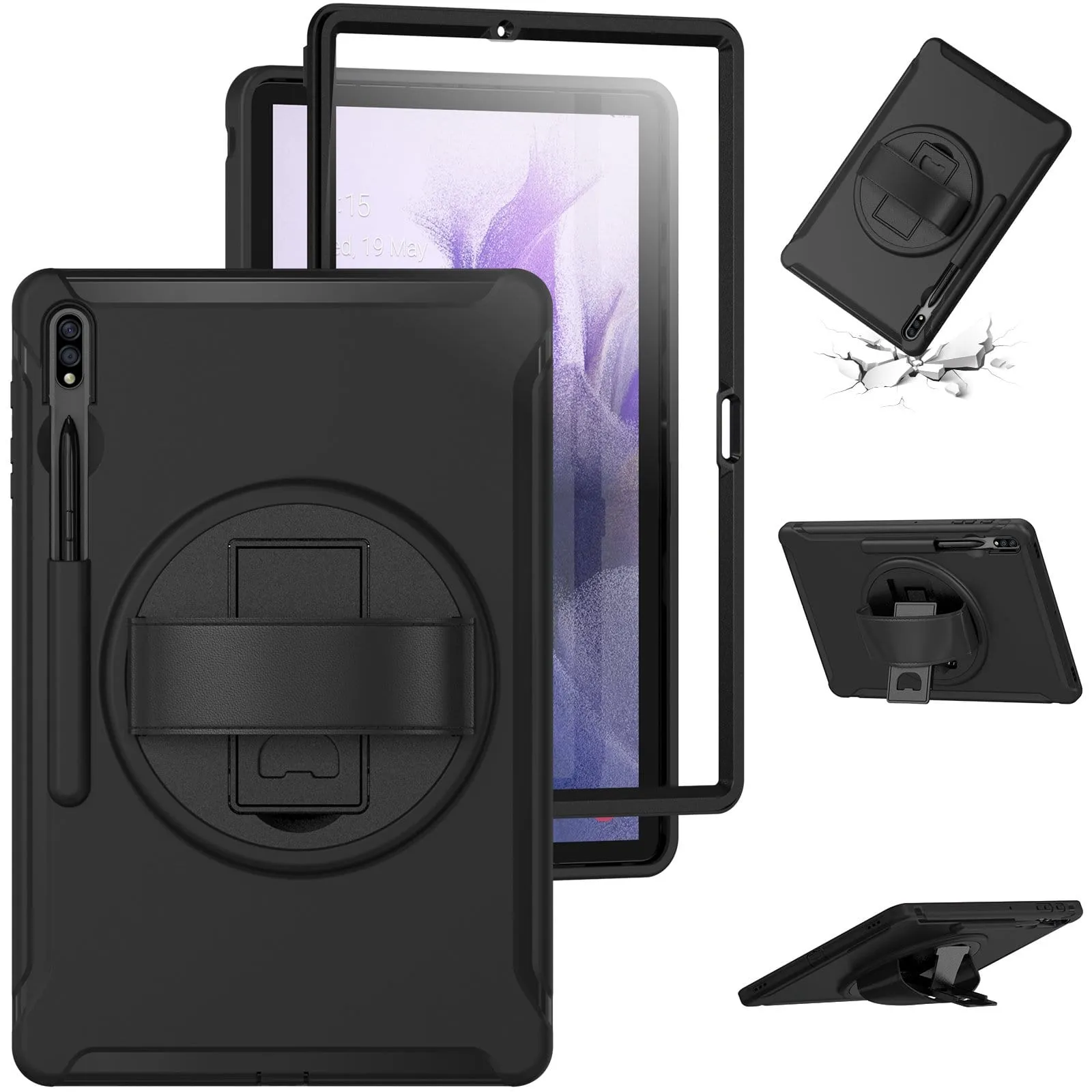 Raider Series Heavy Duty Hand Strap Case - Galaxy Tab S7 FE