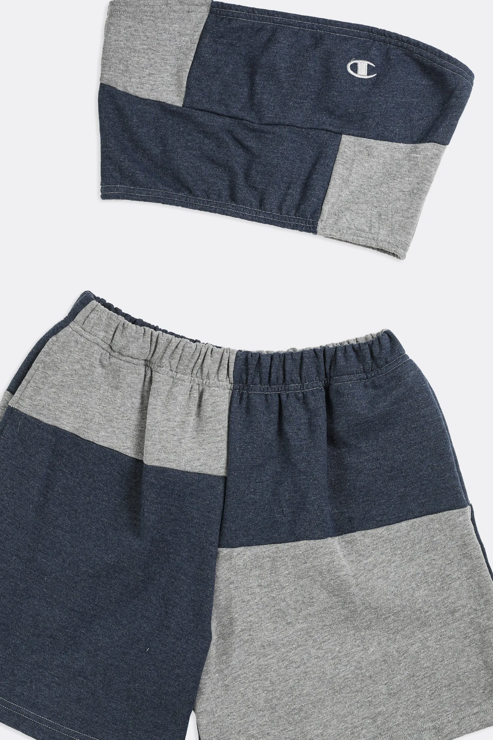 Rework Champion Patchwork Sweatshorts Set - XS, S, M, L