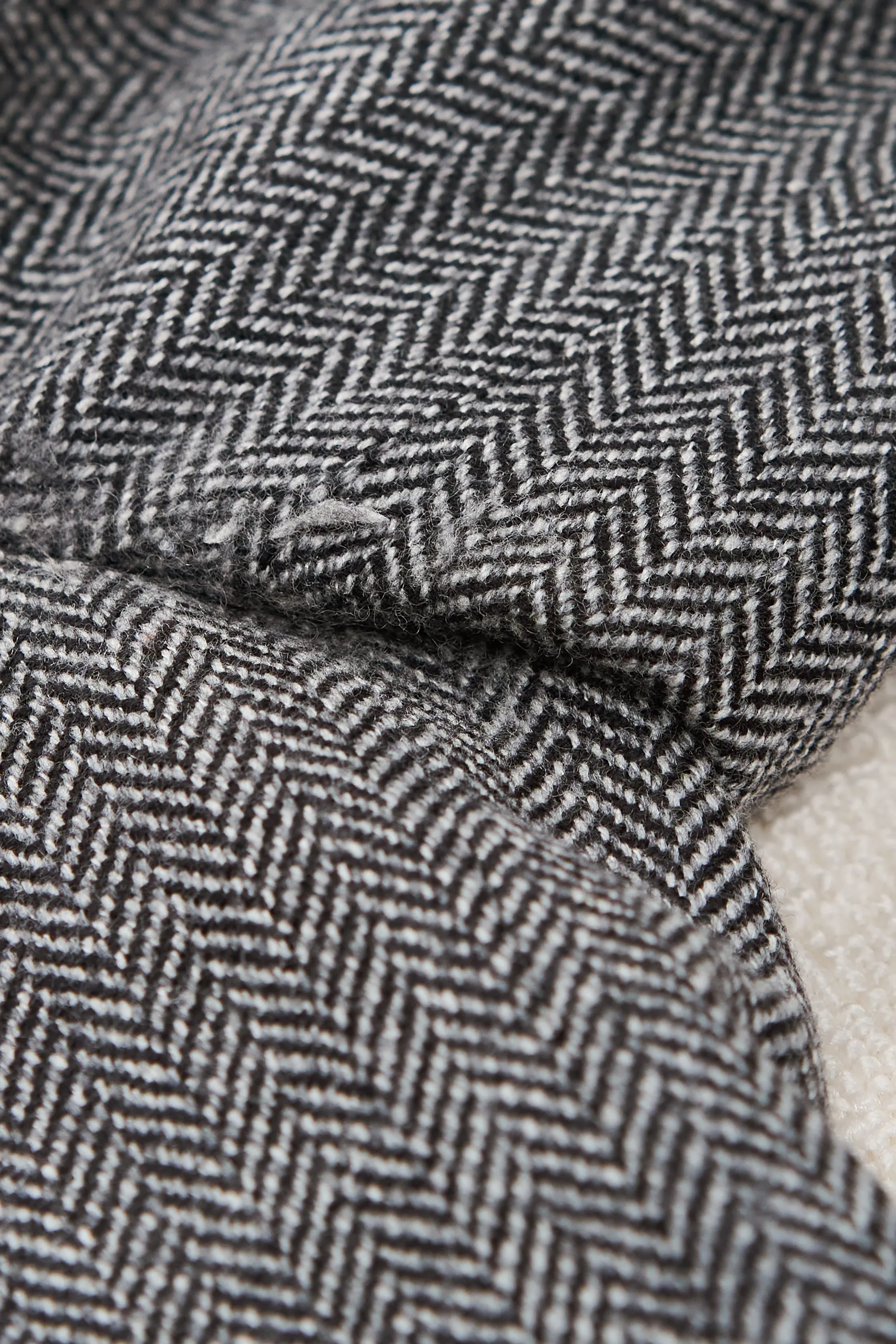 Ring Jacket 184 Grey Wool/Cashmere Herringbone Sport Coat