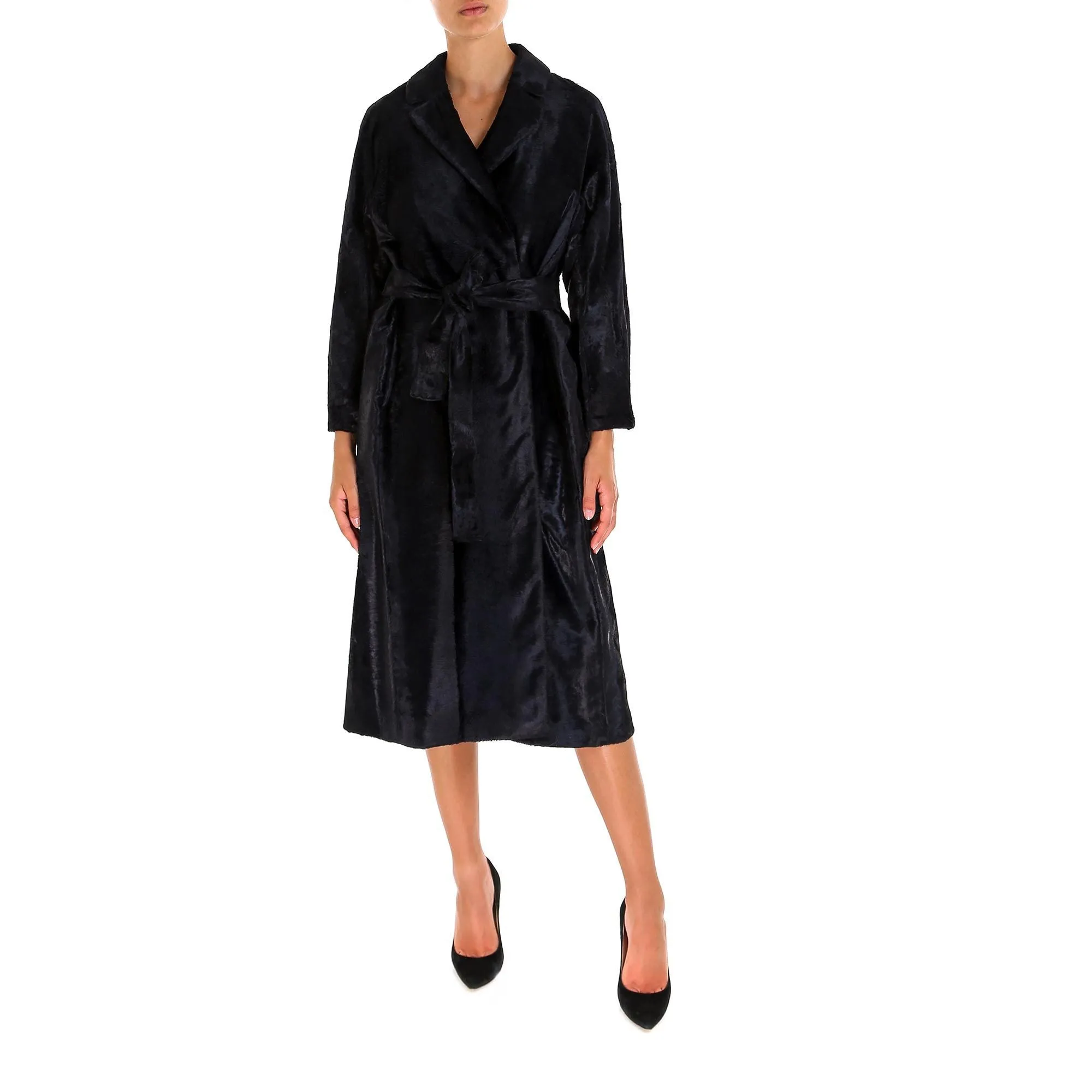 'S Max Mara Cotton-Blend Wrap Coat