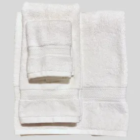 sahara 100% cotton dual core dobby border bath towels