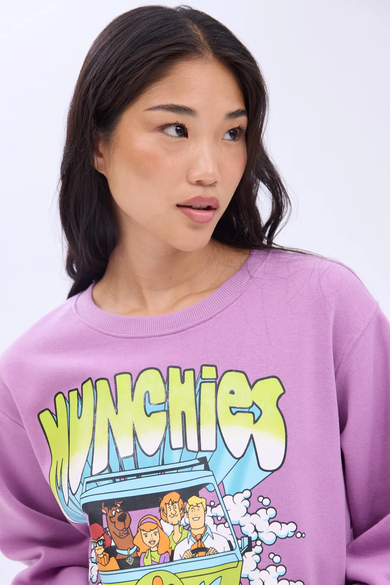 Scooby-Doo Munchies Run Graphic Crew Neck Sweatshirt