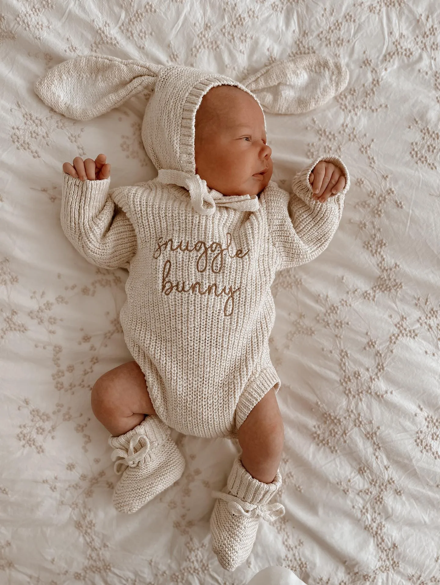 'Snuggle Bunny' Chunky Knit Romper