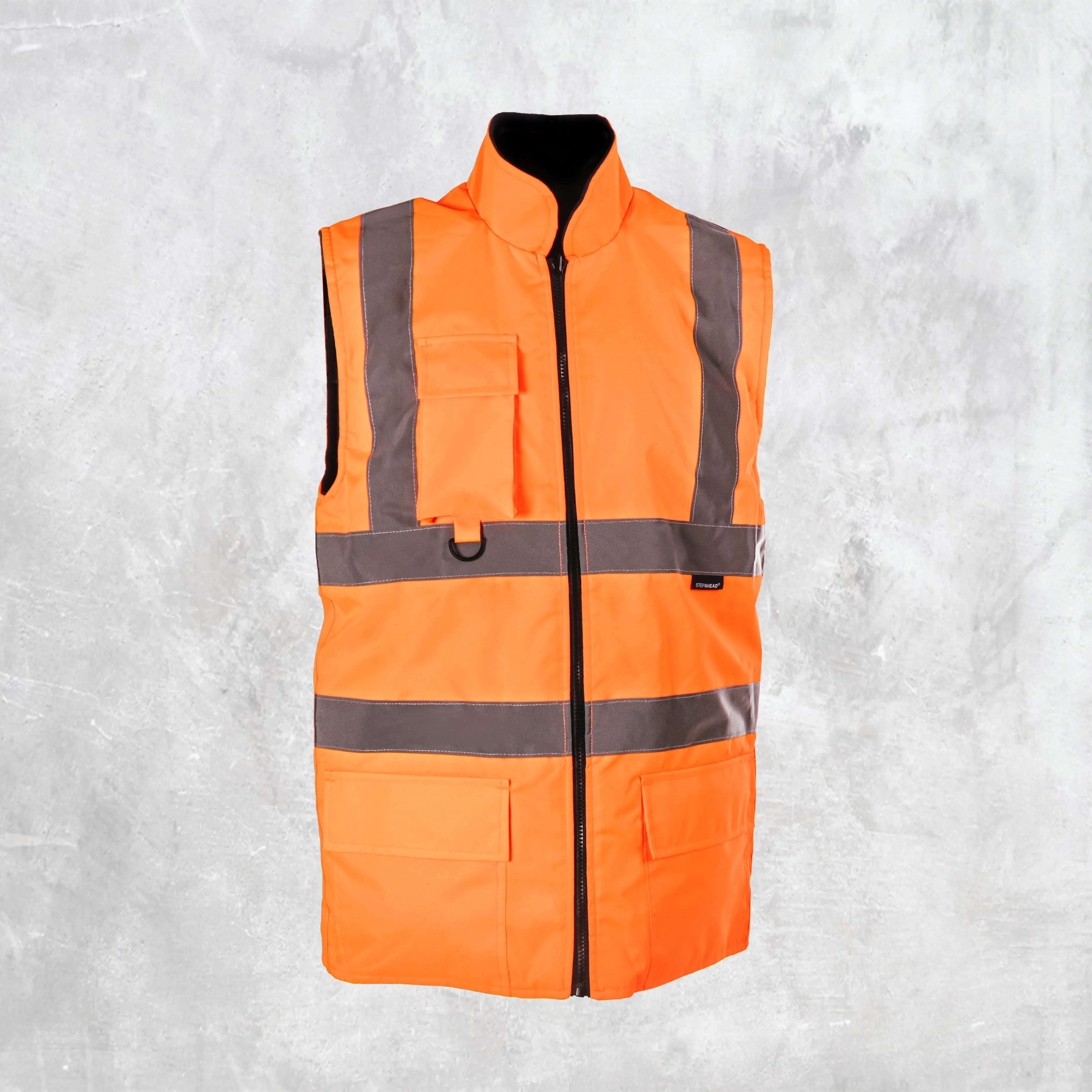 Step Ahead Hi Visibility Orange Body Warmer