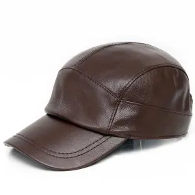 Stylish Leather Baseball Cap