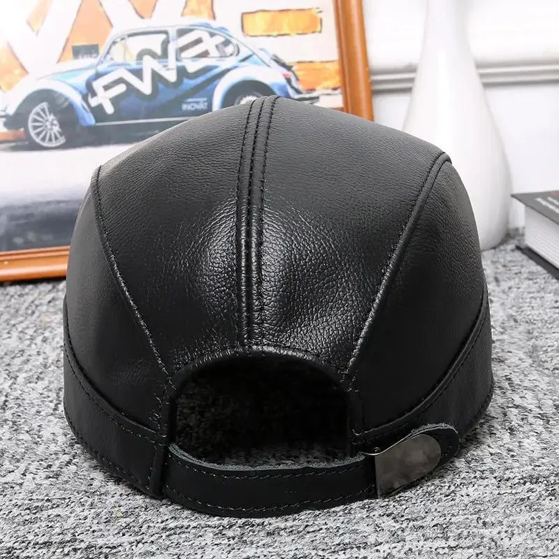 Stylish Leather Baseball Cap