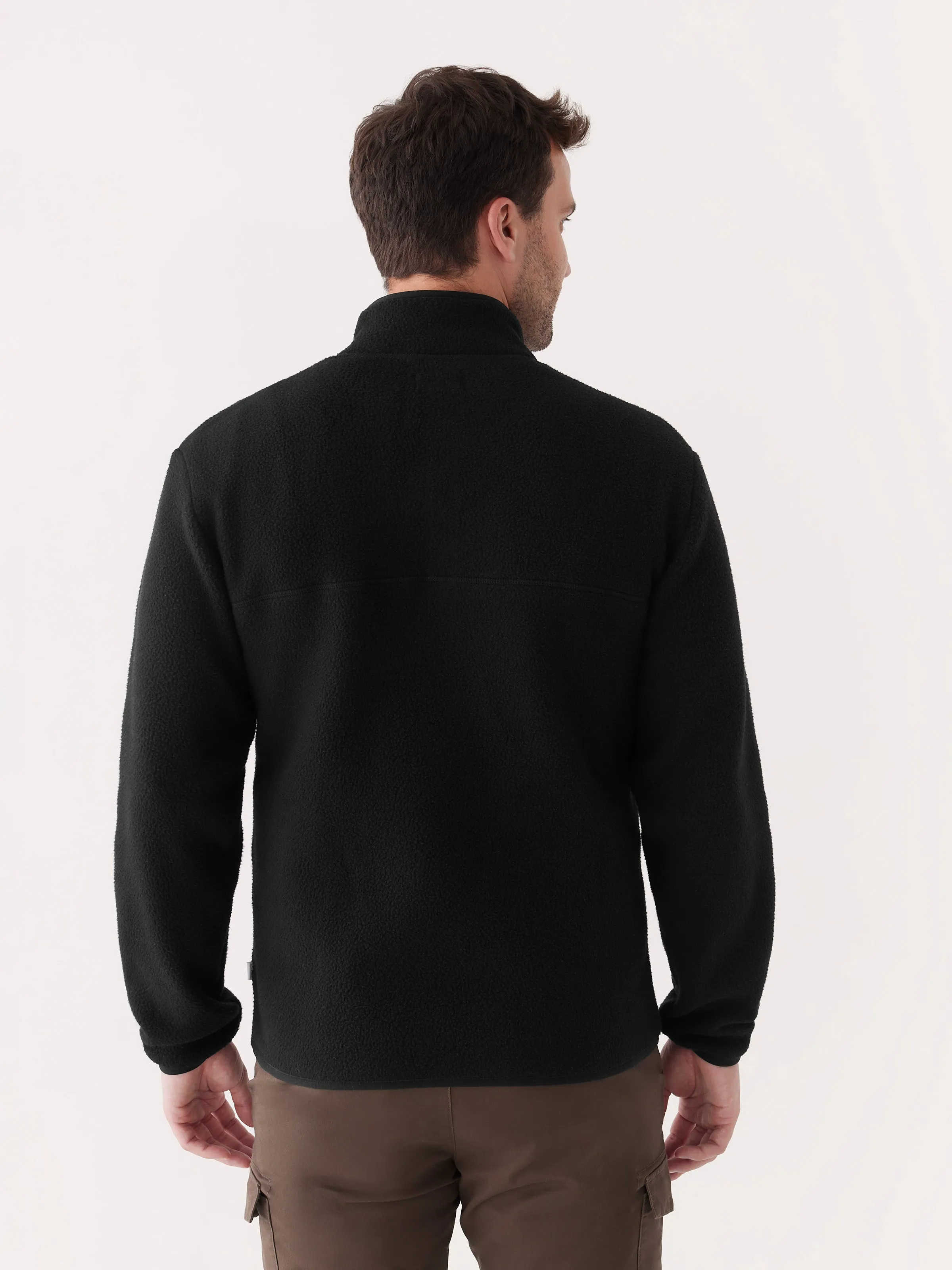 The Axis Polar Fleece Pullover in Black