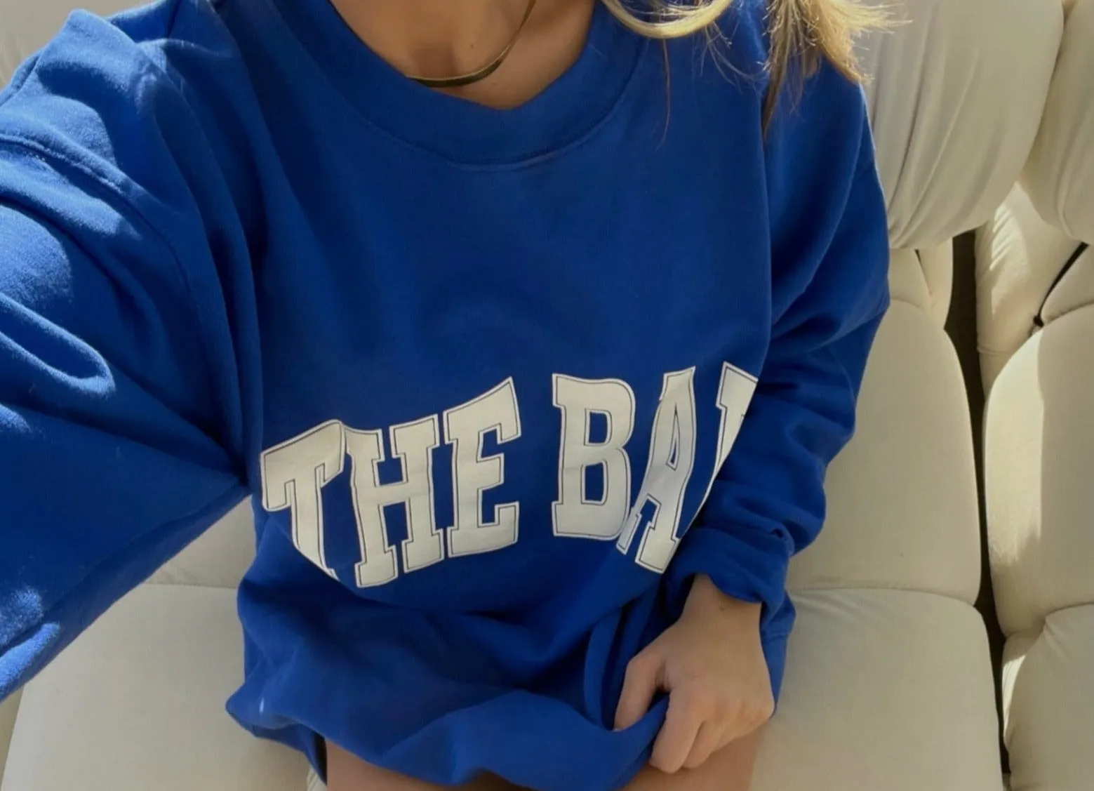 VARSITY SWEATSHIRT COBALT