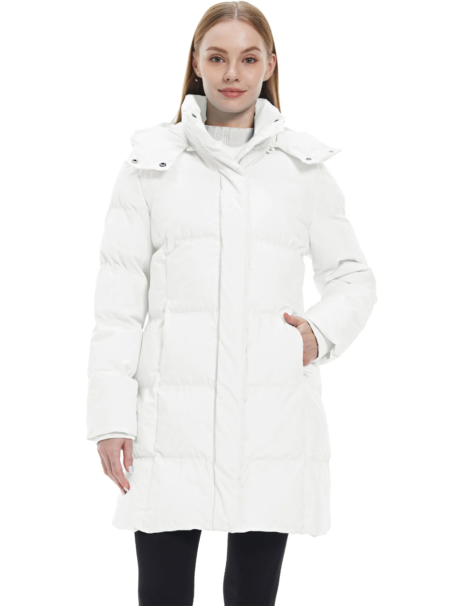 Wantdo Women's Hooded Puffer Jacket Warm Winter Coat Quilted Winter Outerwear