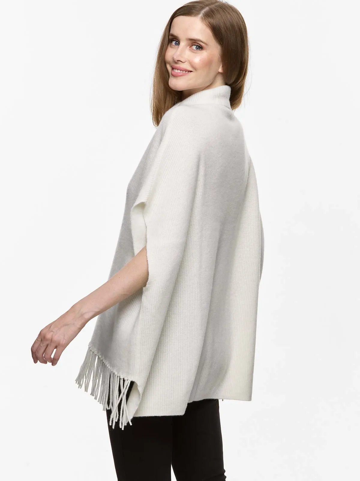 White Oversized Cashmere Vest