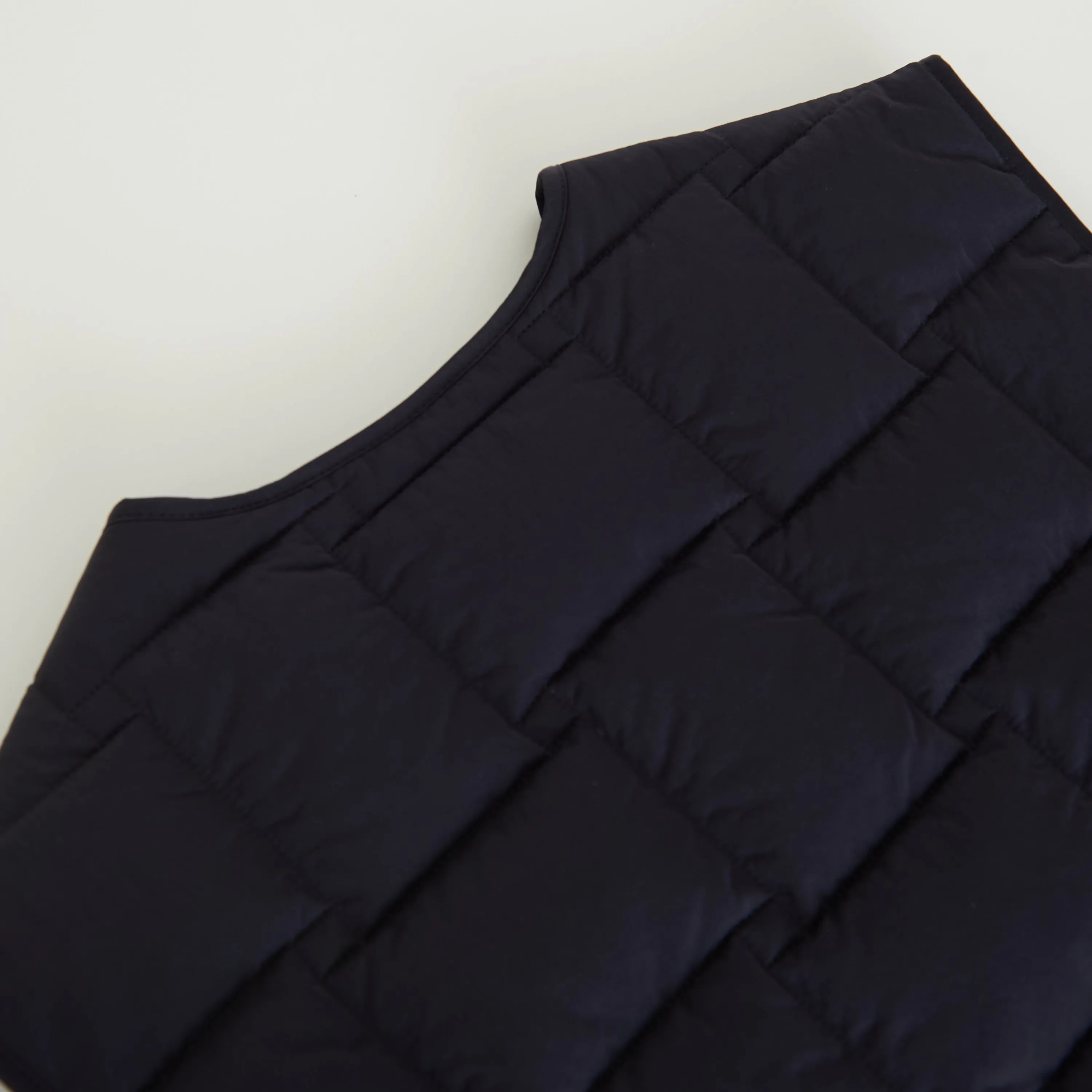 Women's Intreccio Weave Quilted Gilet Vest In Black Tech Nylon