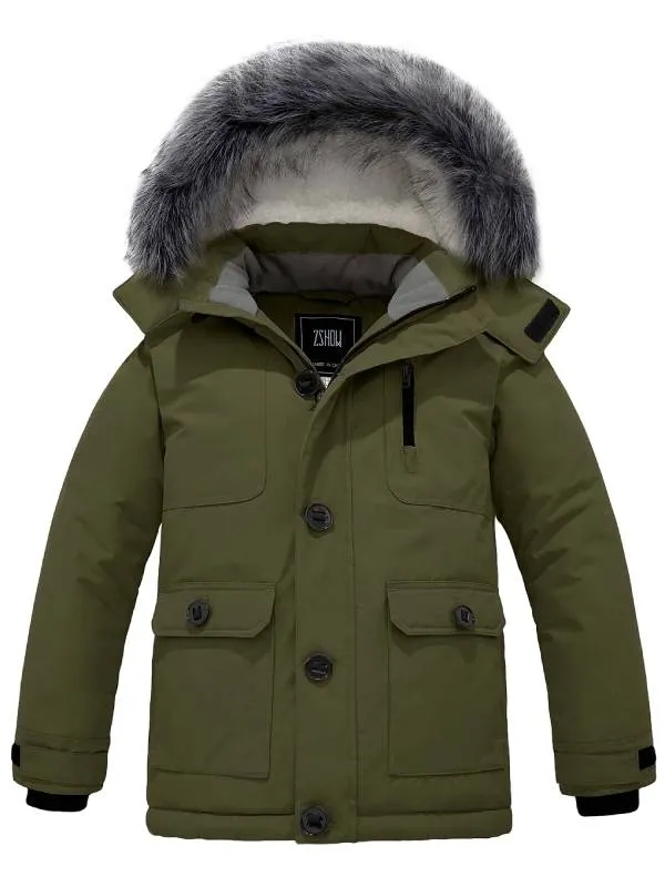 ZSHOW Boy's Mid-Length Jacket